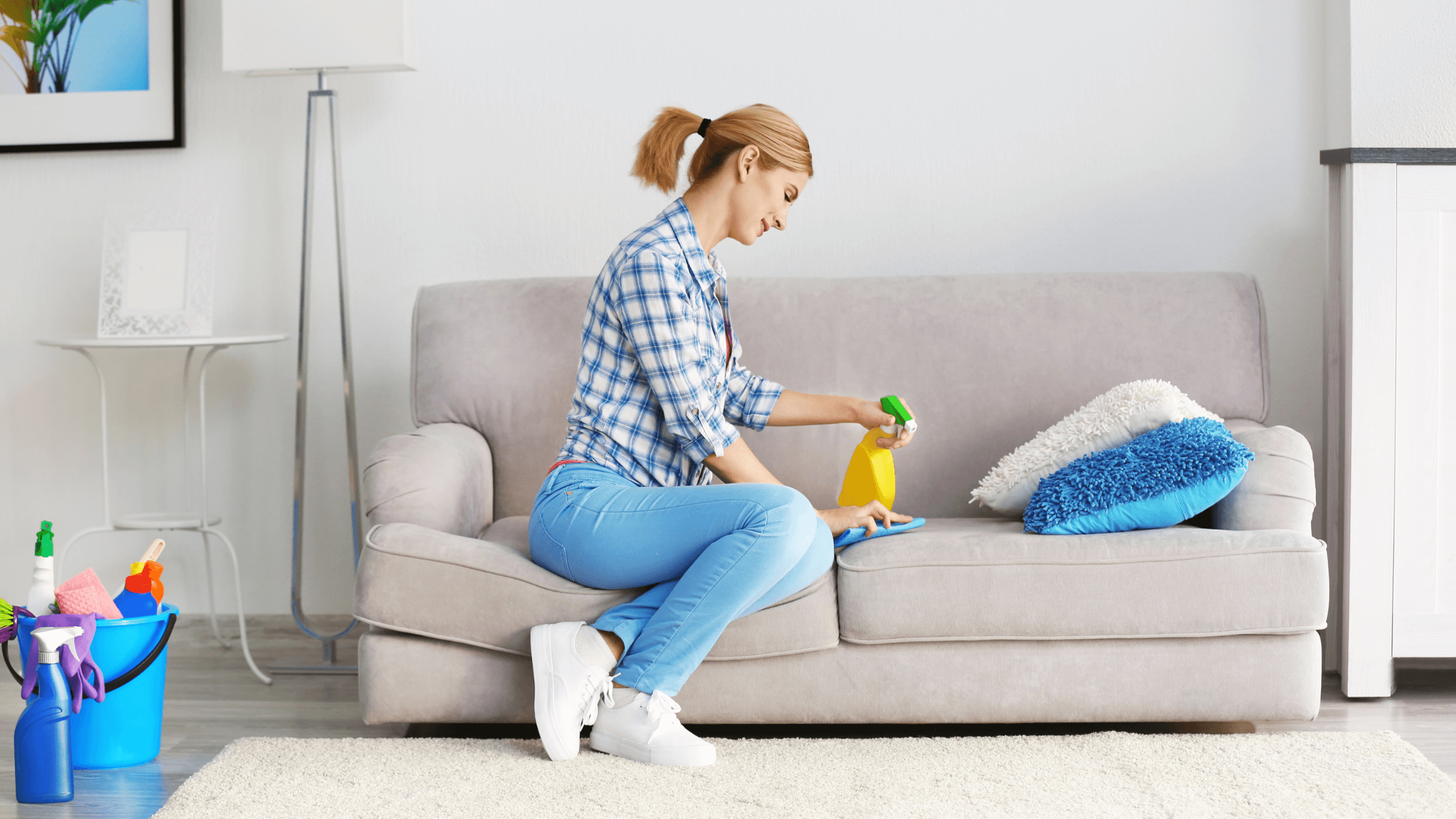 Como limpar seu sofá de linho em casa